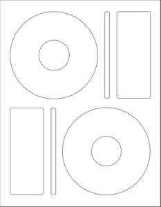 WL-5025 label sjabloon vectorafbeeldingen